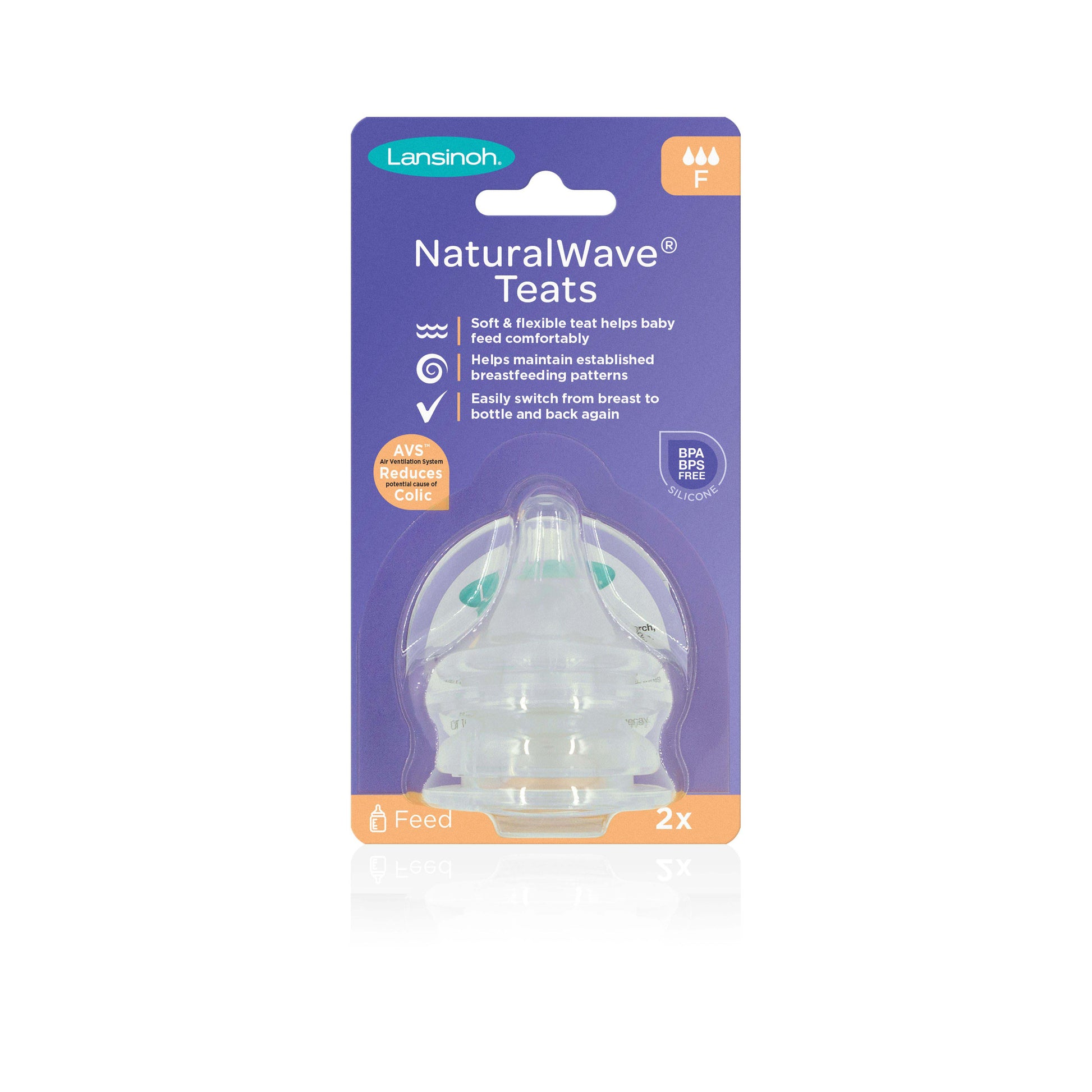 Lansinoh NaturalWave Fast Flow Teats (Pack of 2)