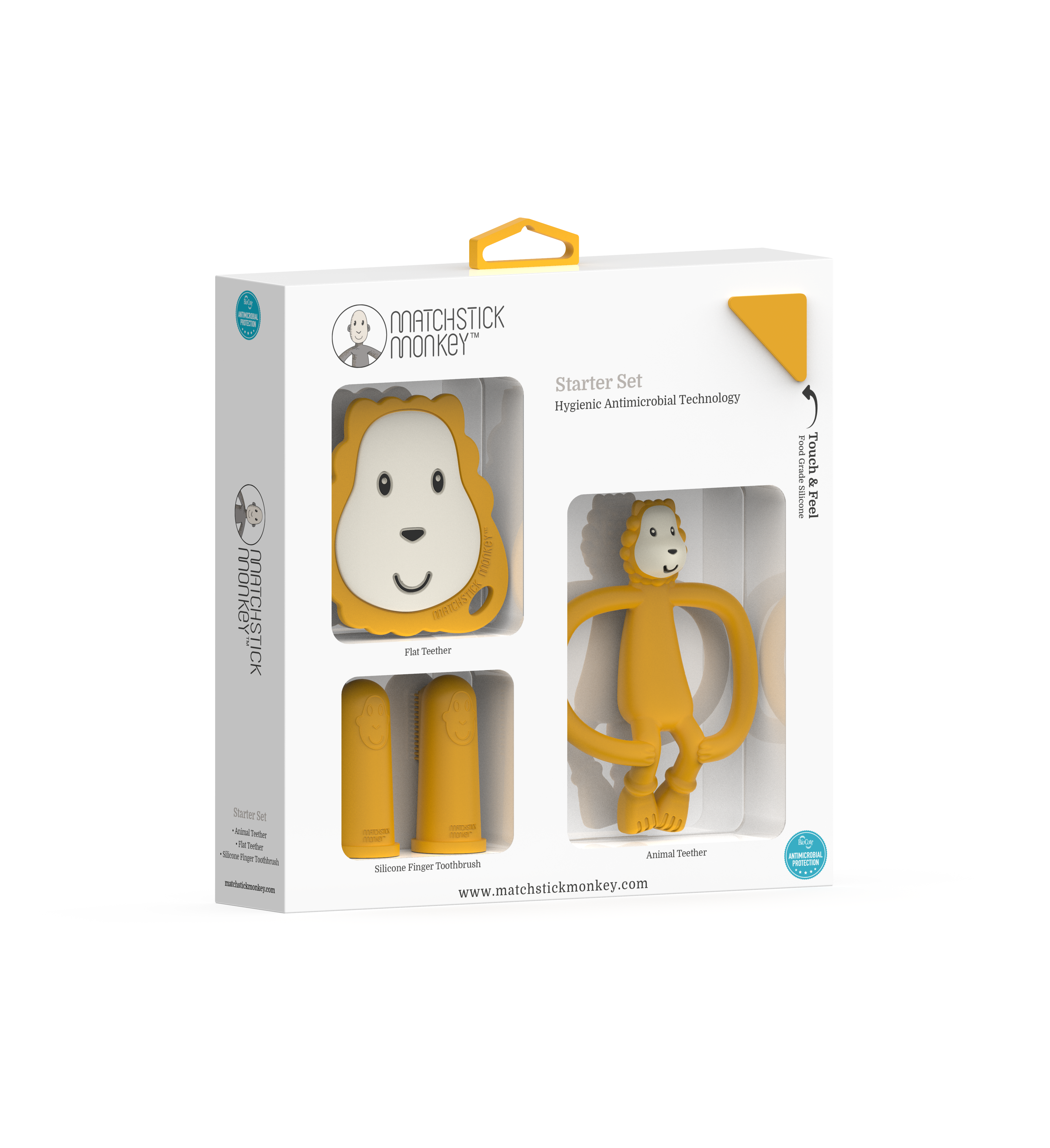 Matchstick Monkey Teething Starter Set (Available in Gigi Giraffe/Ludo Lion)