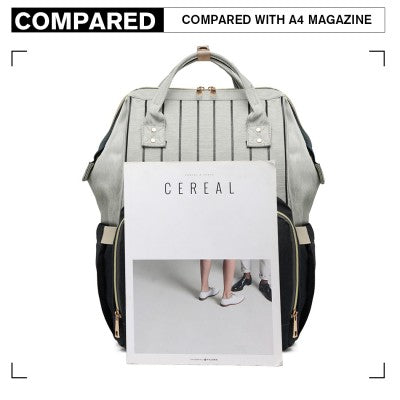 Black Multi Functional Baby Changing  Backpack