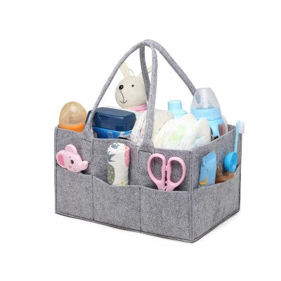 Kono Grey Felt Caddy Organiser With Storage