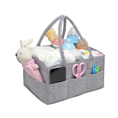 Kono Grey Felt Caddy Organiser With Storage