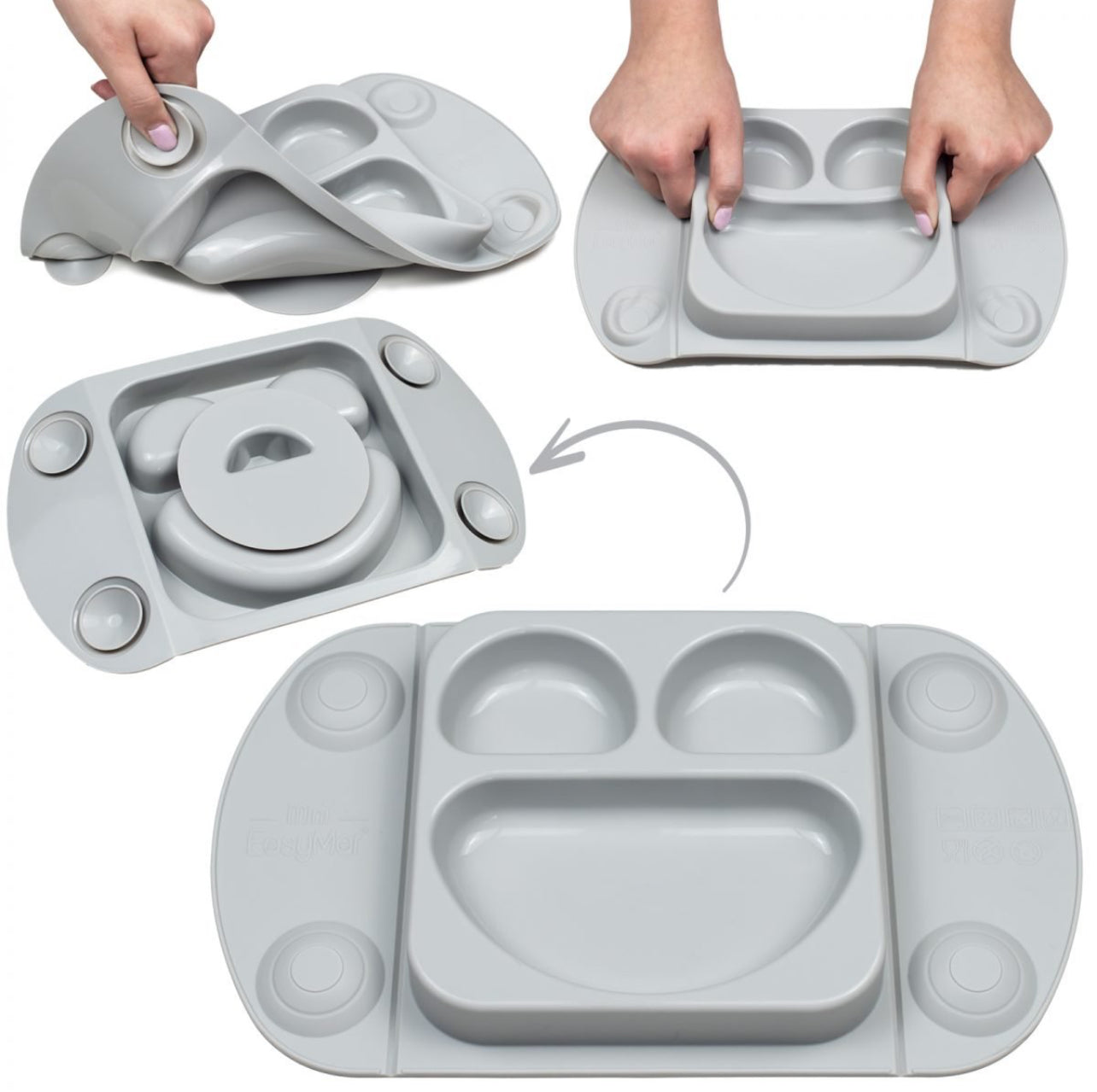 EasyTots EasyMat Mini Portable Suction Plate