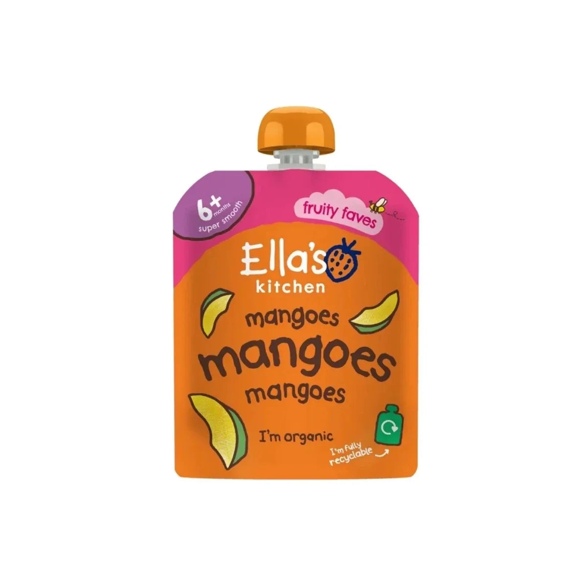 Ella's Kitchen Organic Mangoes First Tastes Baby Food Pouch 6+ months 70g