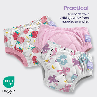 3 Pack Reusable Potty Training Pants in Combo Pink - Enhanced Design