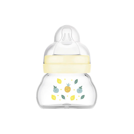 MAM Feel Good GLASS Bottle 90mls - Unisex (PACK OF 1 - SINGLE BOTTLE) - DESIGN MAY VARY TO IMAGE SHOWN