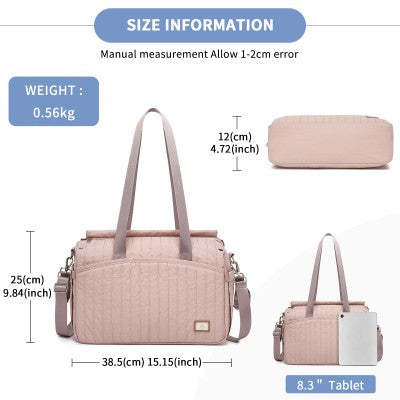 Miss Lulu Diaper Bag (Pink)