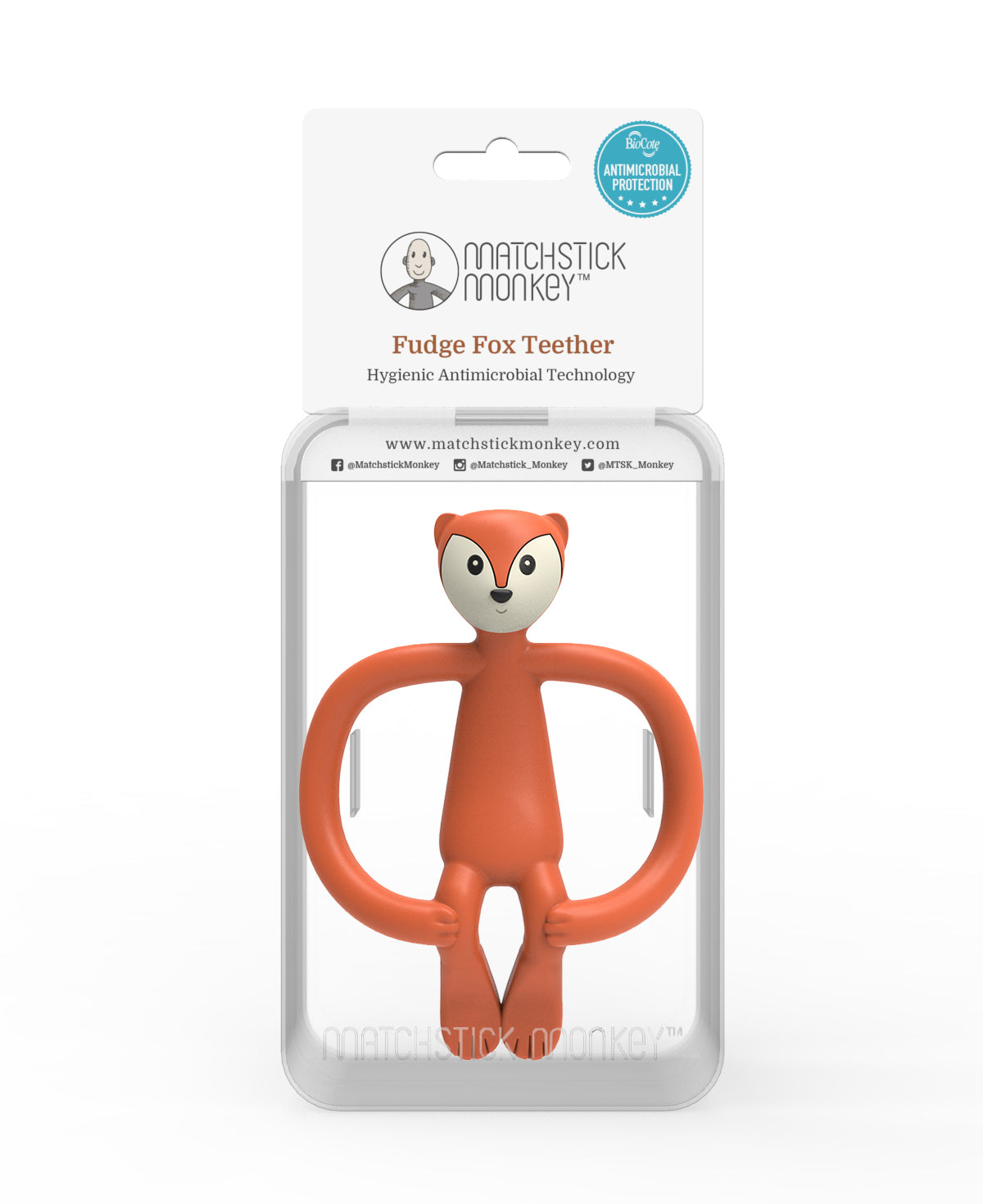 Matchstick Monkey Animal Teether (Available in Fudge Fox/Gigi Giraffe/Ludo Lion/Pickle Pig)