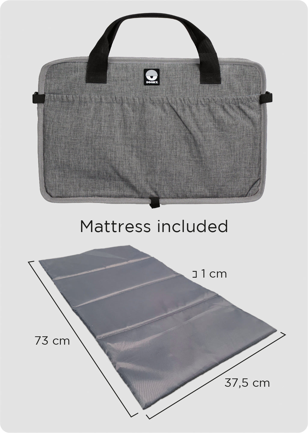 Dooky Portable Travel Cot (Grey)