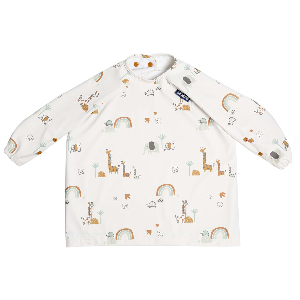 Bibado Coverall Weaning Bib (Available in Botanical Bunnies/Chasing Rainbows/George Pig/Peppa Pig/Serengeti Spaghetti)