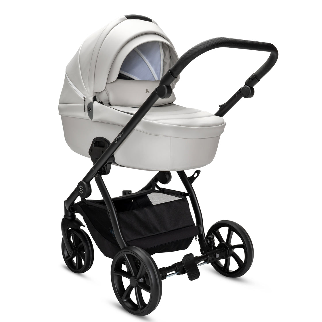 Noordi Fjordi V2 Leather 2in1 Pushchair with ThermoCot™ Carrycot, Cloud