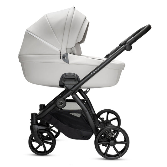 Noordi Fjordi V2 Leather 2in1 Pushchair with ThermoCot™ Carrycot, Cloud