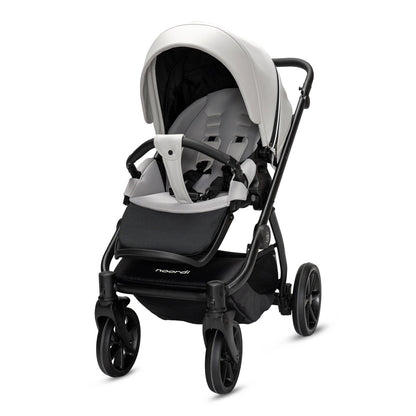 Noordi Fjordi V2 Leather 2in1 Pushchair with ThermoCot™ Carrycot, Cloud