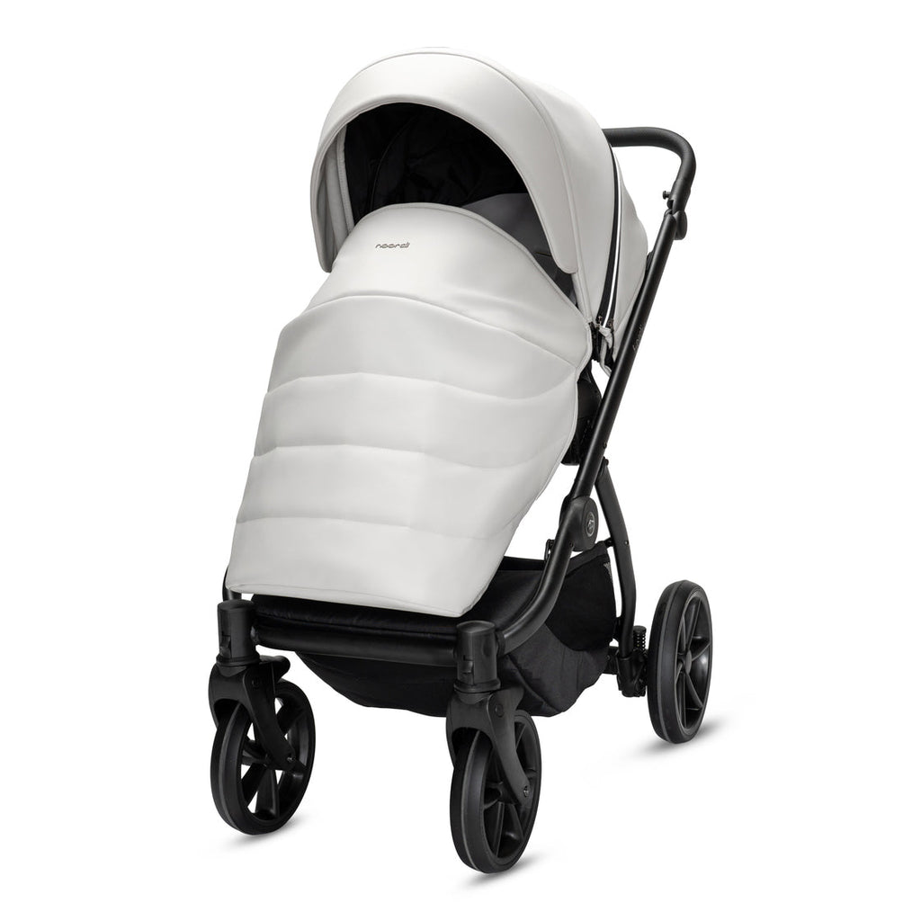 Noordi Fjordi V2 Leather 2in1 Pushchair with ThermoCot™ Carrycot, Cloud