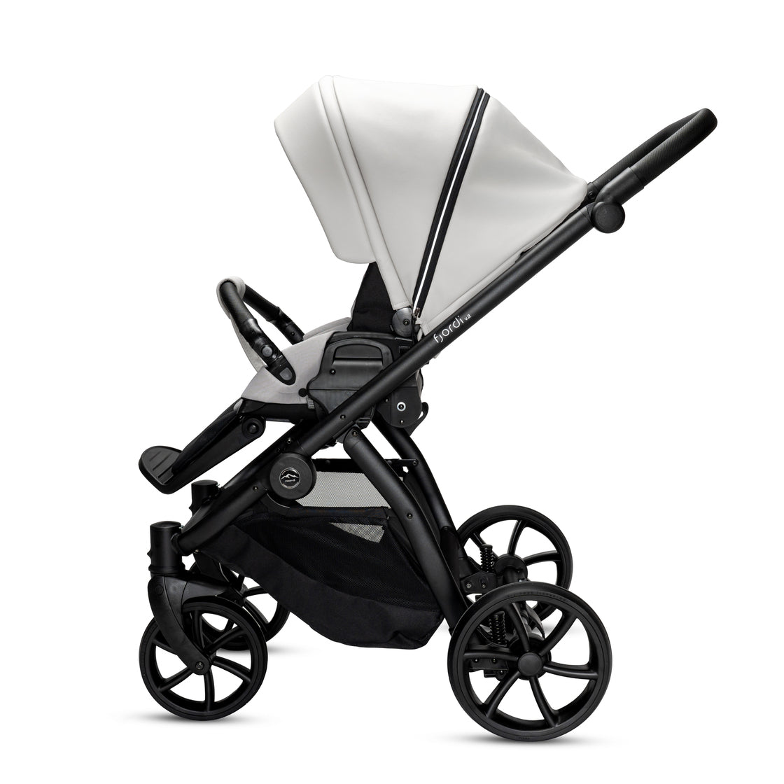 Noordi Fjordi V2 Leather 2in1 Pushchair with ThermoCot™ Carrycot, Cloud
