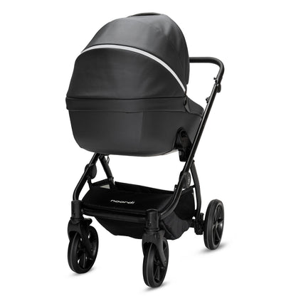 Noordi Fjordi V2 Leather 2in1 Pushchair with ThermoCot™ Carrycot, Shadow Grey