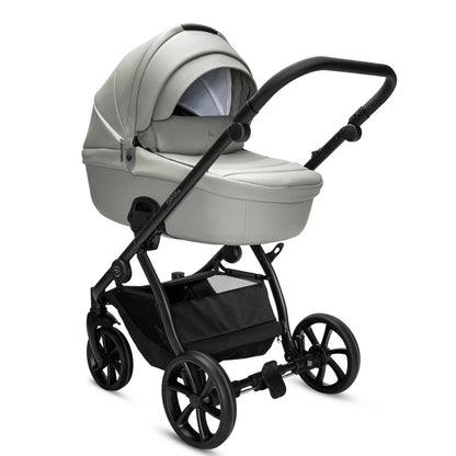 Noordi Fjordi V2 Leather 2in1 Pushchair with ThermoCot™ Carrycot, Sleet