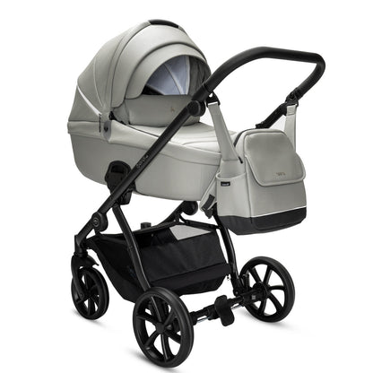 Noordi Fjordi V2 Leather 2in1 Pushchair with ThermoCot™ Carrycot, Sleet