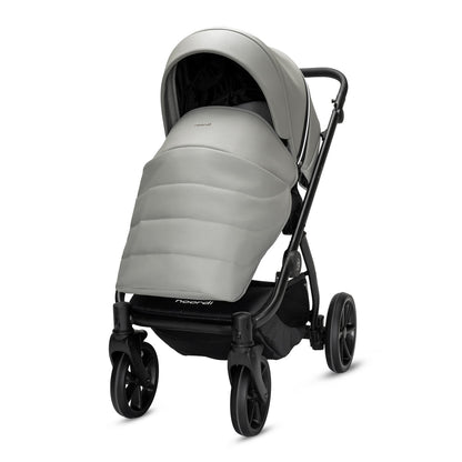 Noordi Fjordi V2 Leather 2in1 Pushchair with ThermoCot™ Carrycot, Sleet