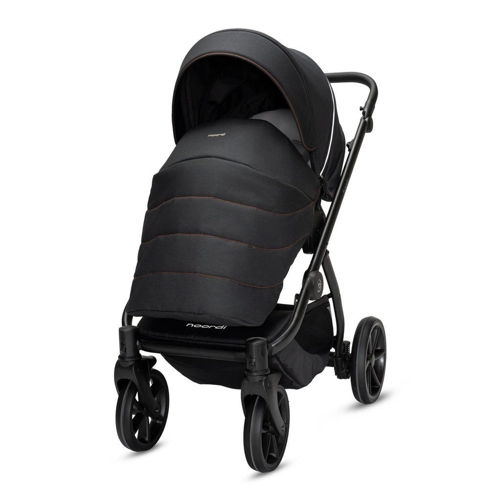 Noordi Fjordi V2 2in1 Pushchair with ThermoCot™ Carrycot, Voyager Black