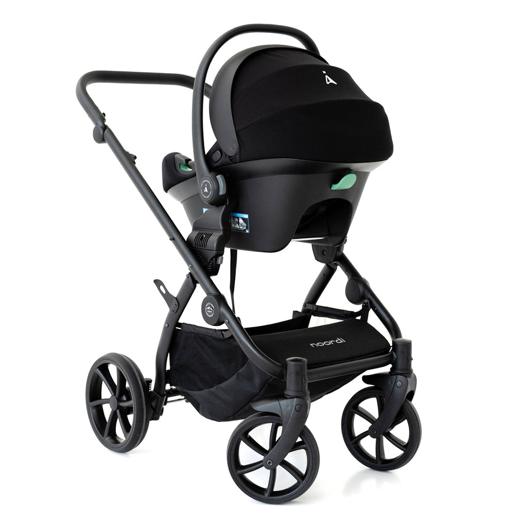 Noordi Fjordi V2 Leather 2in1 Pushchair with ThermoCot™ Carrycot, Cloud
