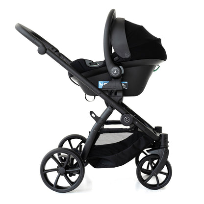 Noordi Fjordi V2 Leather 2in1 Pushchair with ThermoCot™ Carrycot, Stone Grey