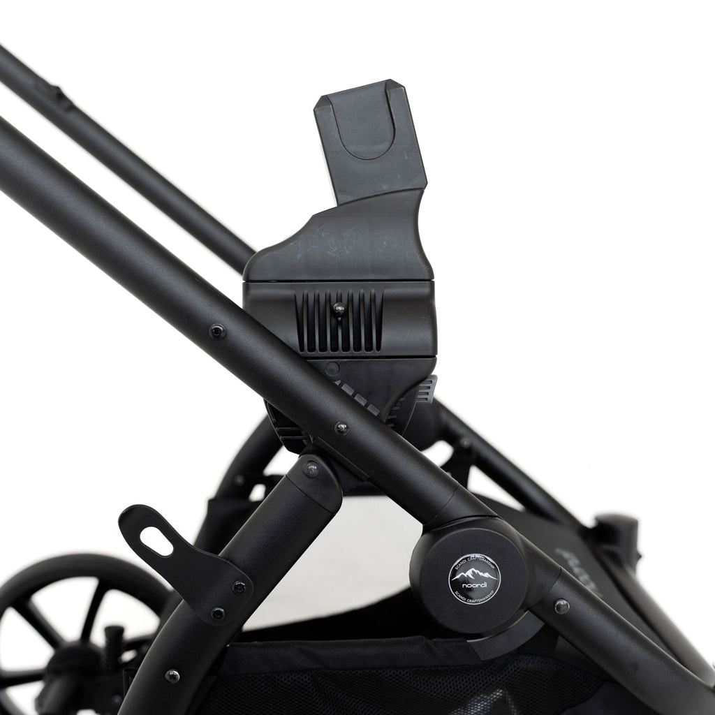 Noordi Fjordi V2 Leather 2in1 Pushchair with ThermoCot™ Carrycot, Sage