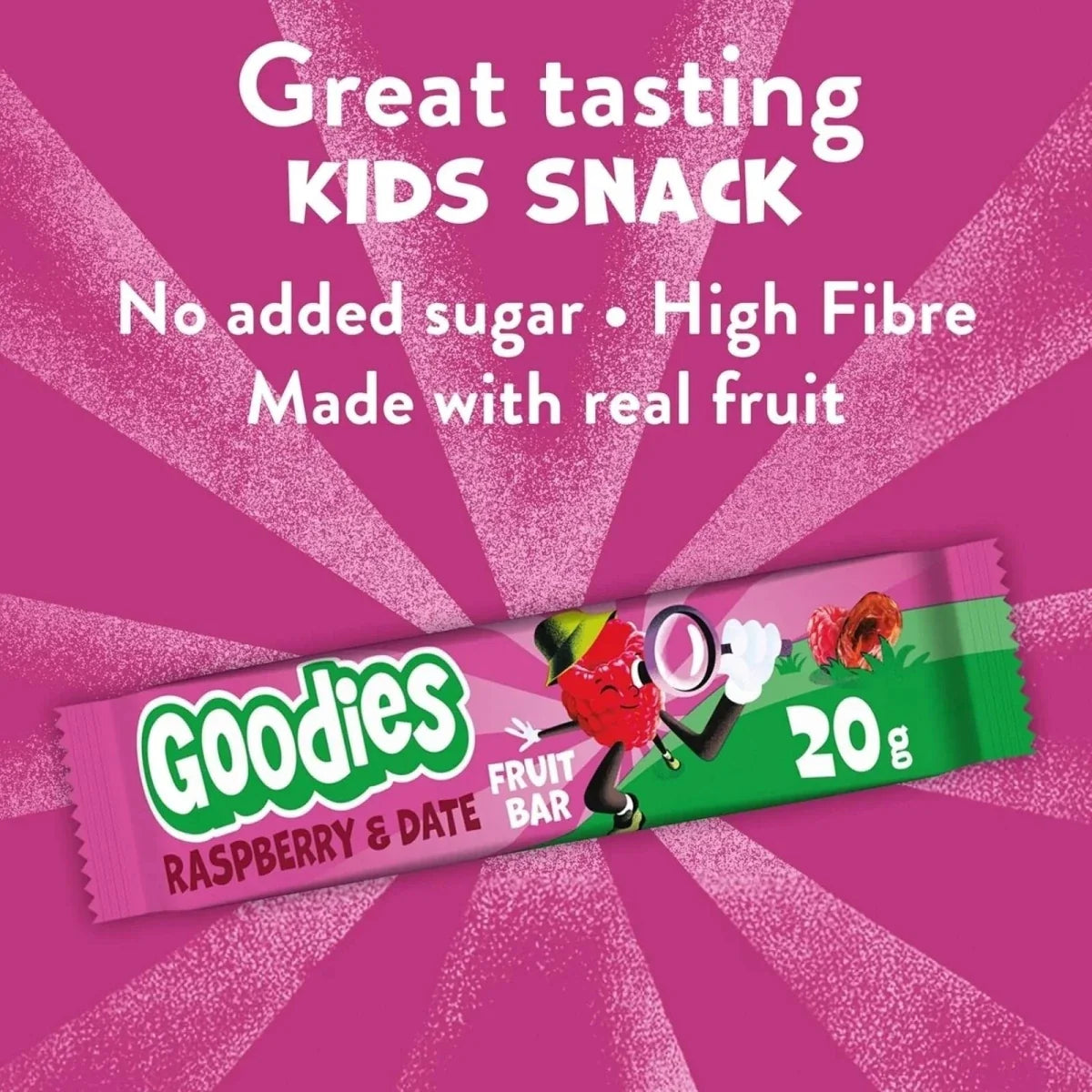Goodies Raspberry & Date Fruit Bars 3+ years 100g (5x20g)