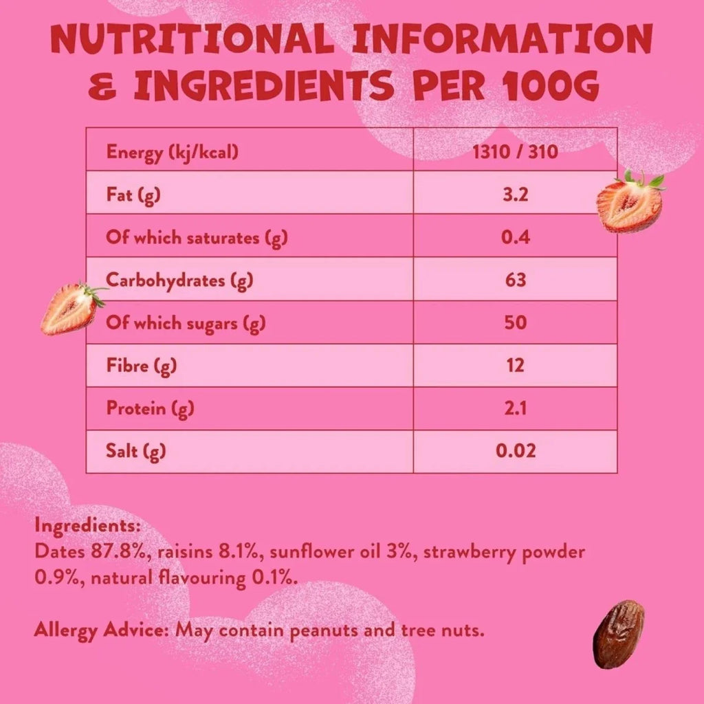 Goodies Strawberry & Date Fruit Bars 3+ years 100g (5x20g)