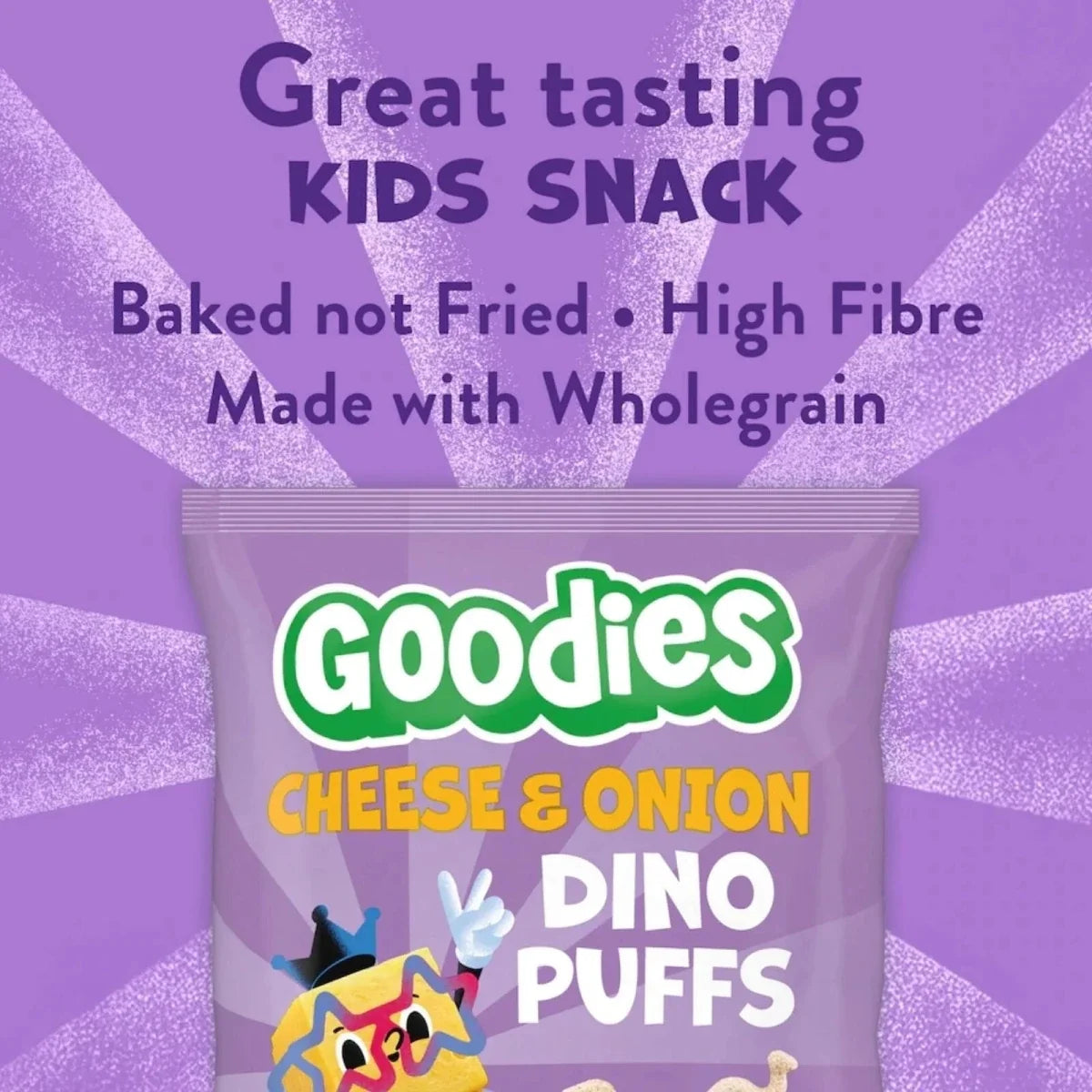 Goodies Cheese & Onion Dino Puffs 48g (4x12g)