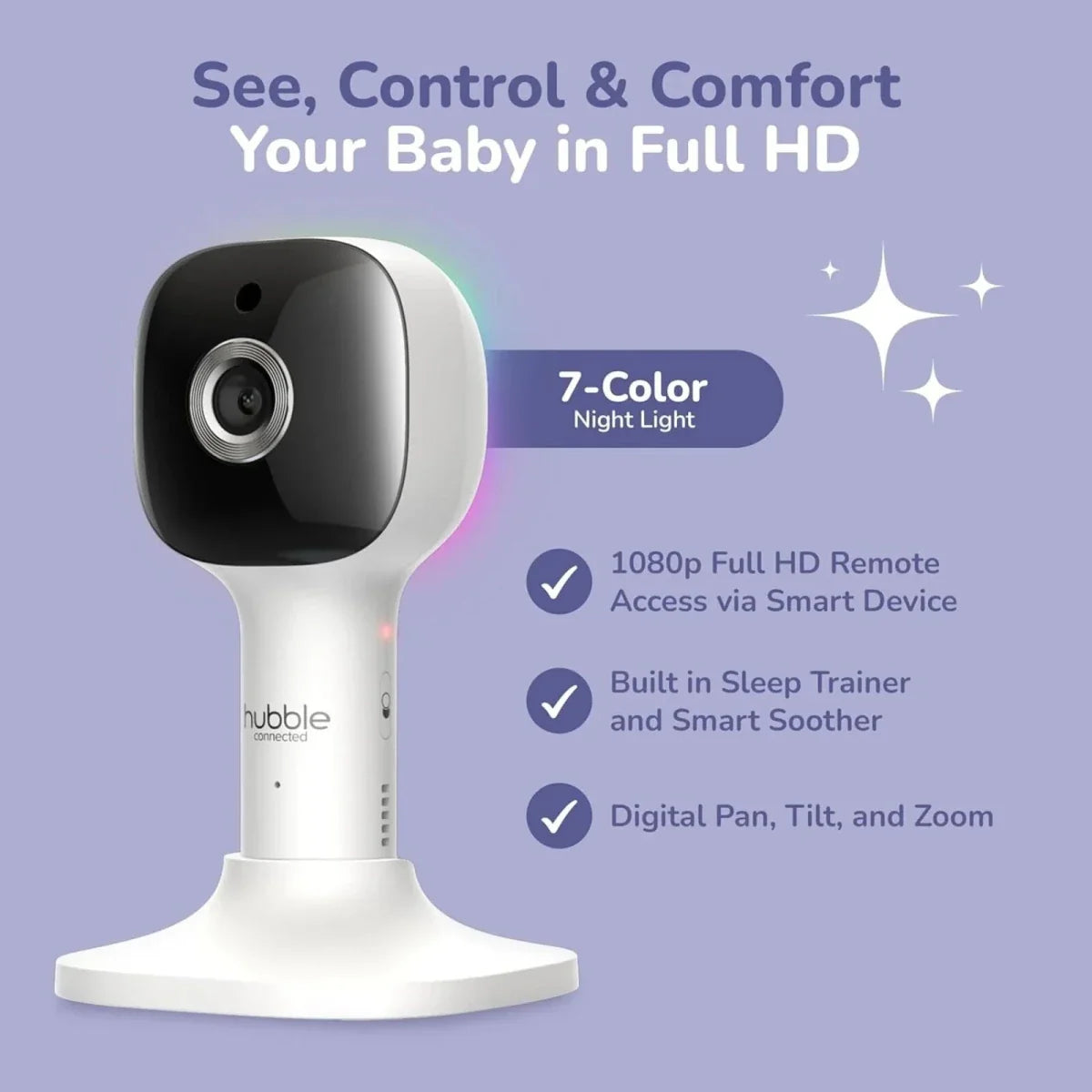 Hubble Pal SkyVision AI Pro 5" Video Baby Camera & Monitor