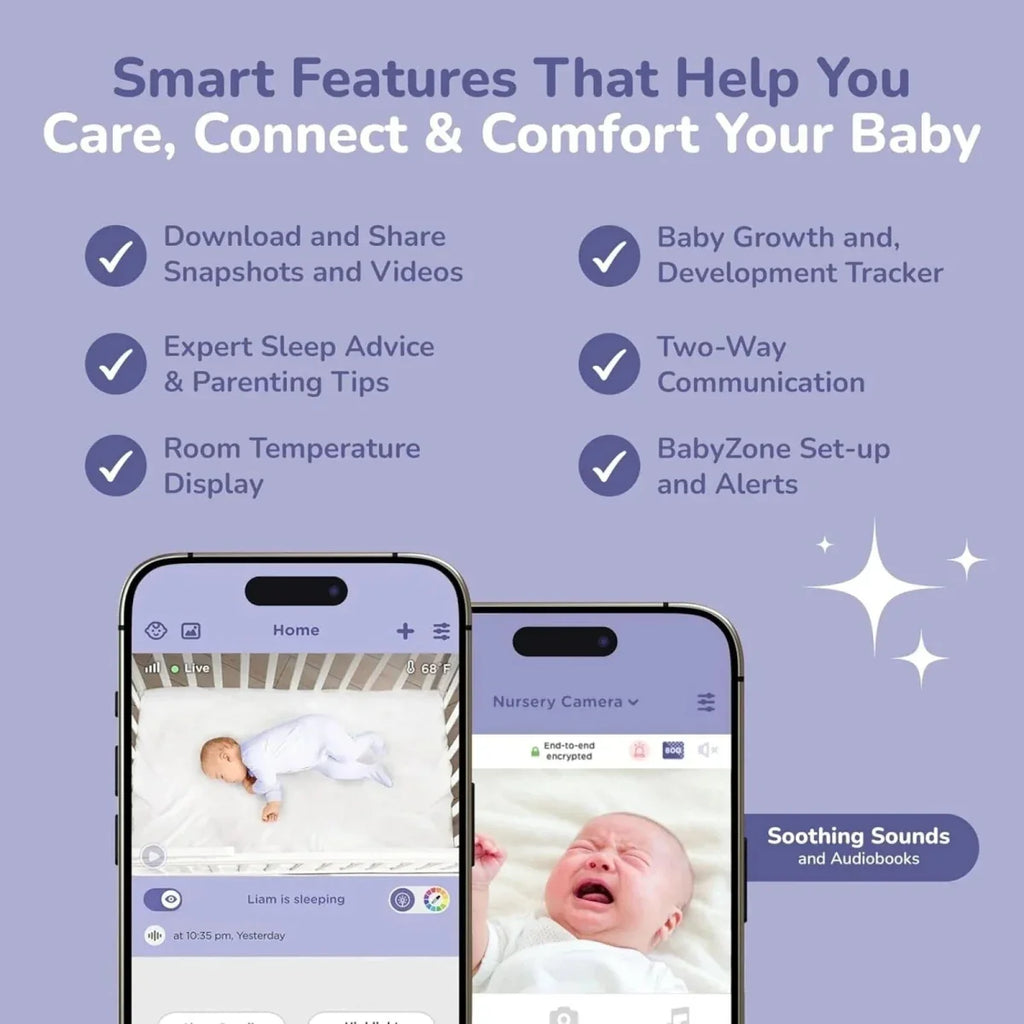 Hubble Pal SkyVision AI Pro 5" Video Baby Camera & Monitor