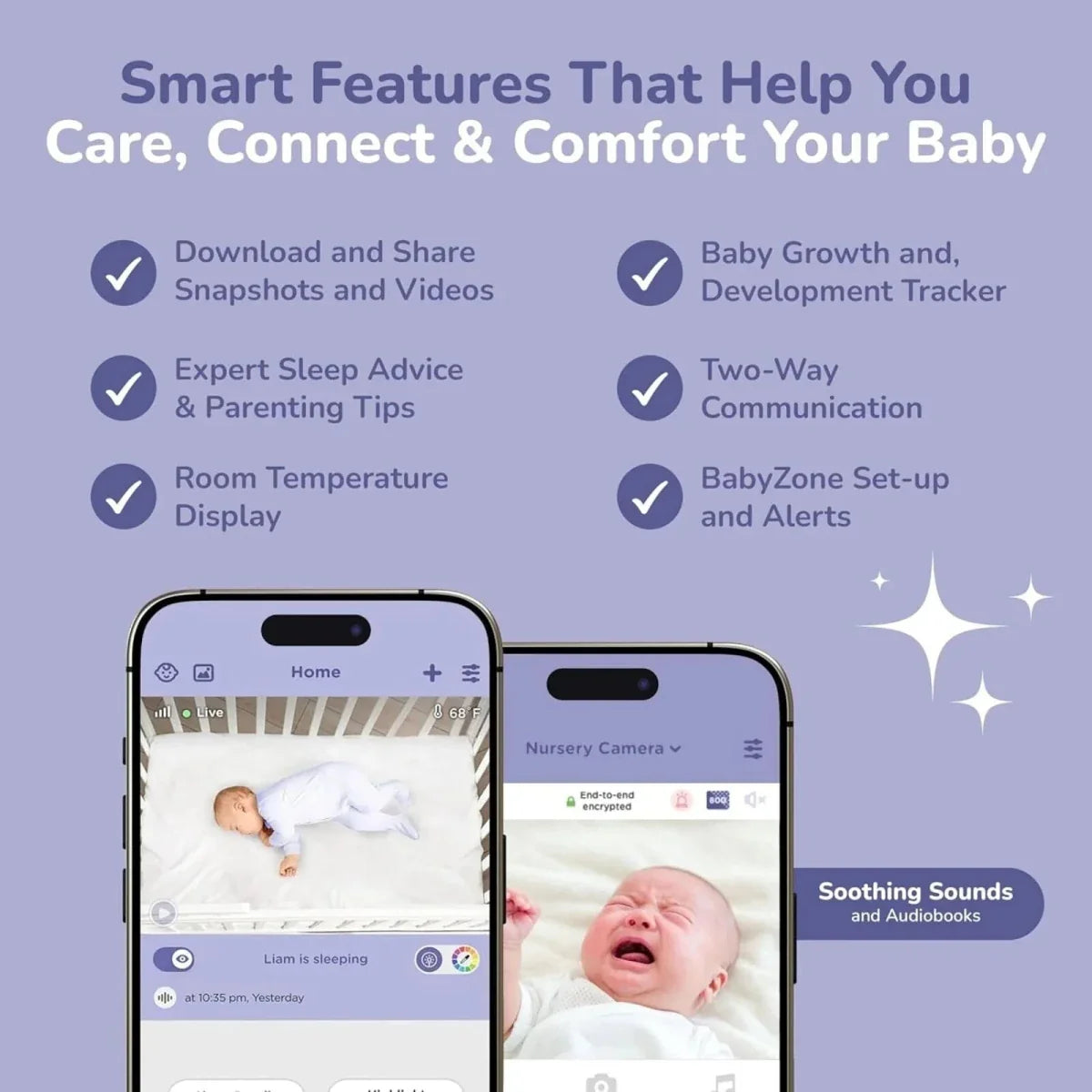 Hubble Pal SkyVision AI Pro 5" Video Baby Camera & Monitor
