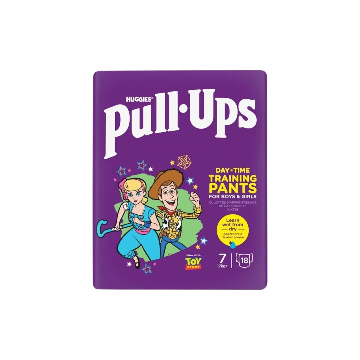 Huggies Pull-Ups Unisex Day Time Nappy Pants Size 7 - 18 Nappies