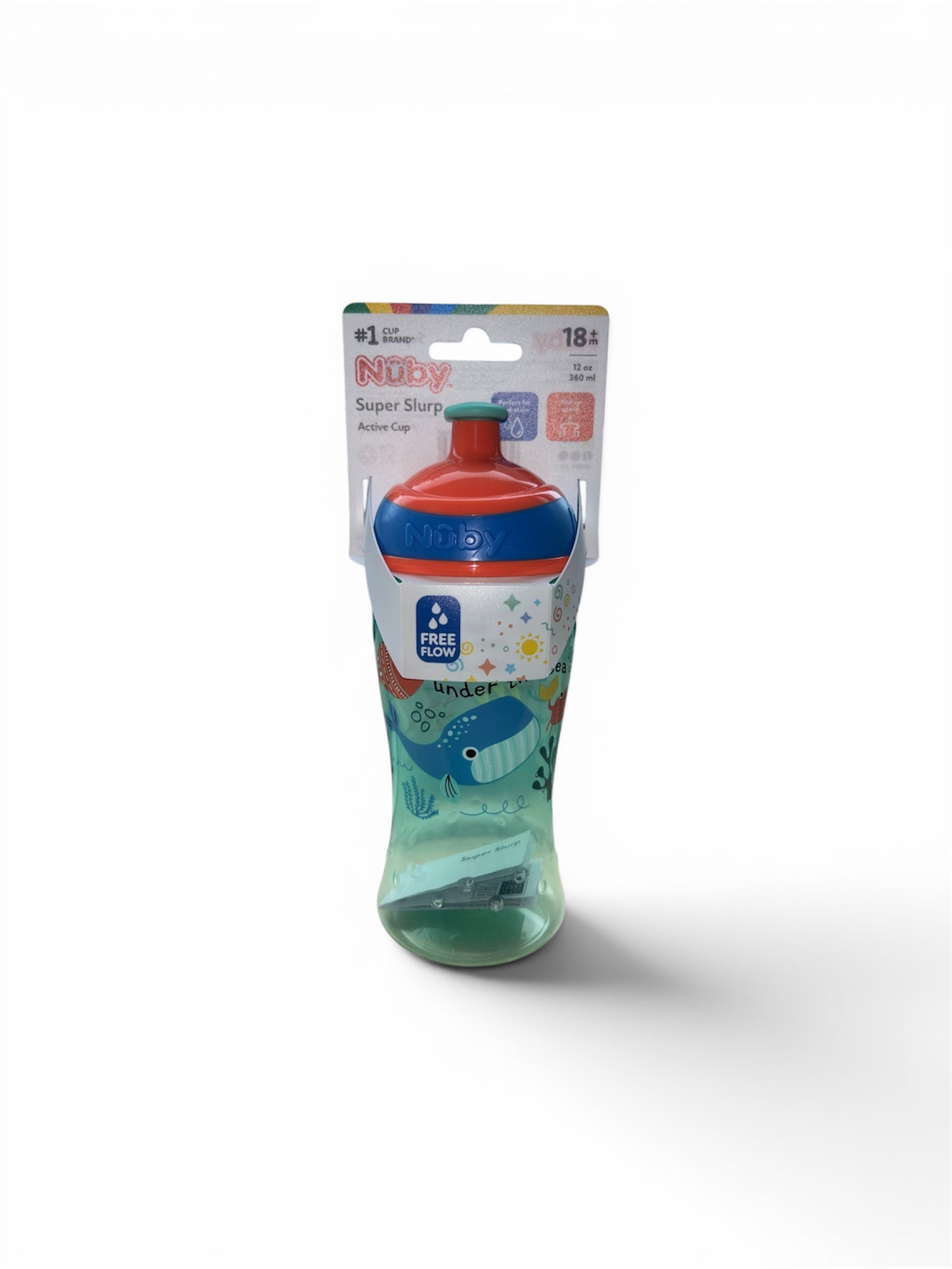 Nuby Super Slurp Water Bottle (Pack of 1) - 360ml