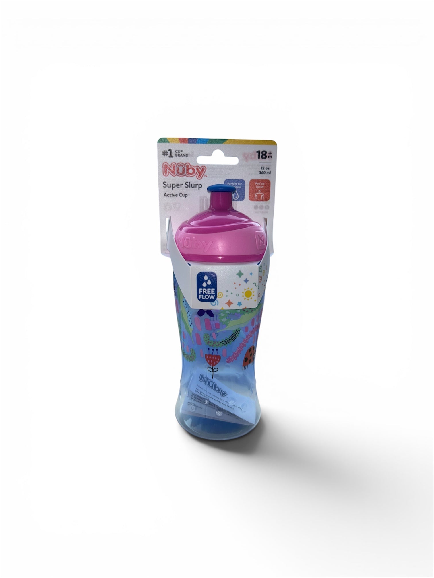 Nuby Super Slurp Water Bottle (Pack of 1) - 360ml