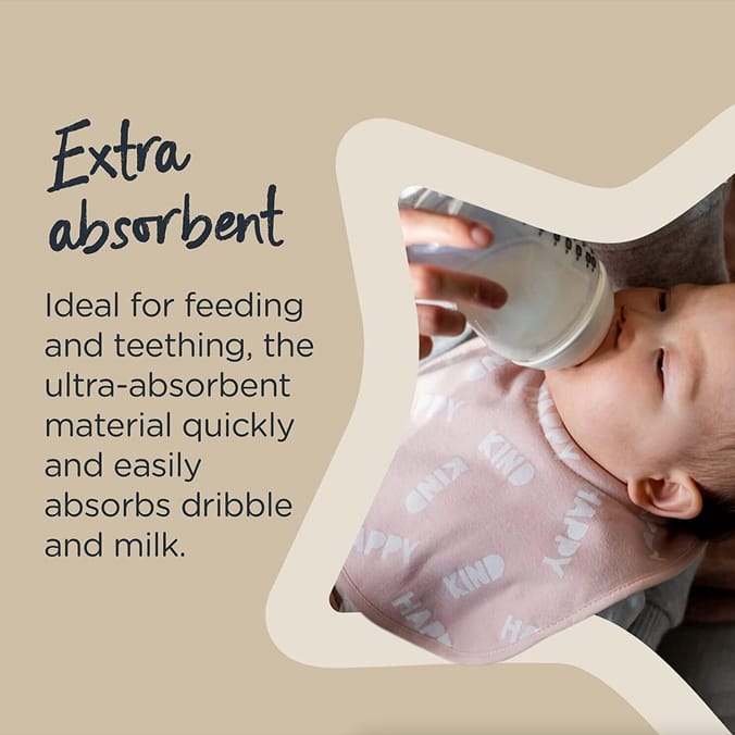 Tommee Tippee Comfee Fit Milk Feeding Bibs - Assorted Designs (Pack of 2)