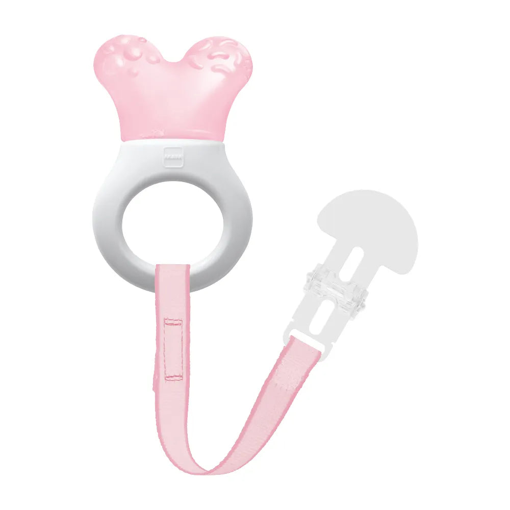 MAM Mini Teether Cooler & Clip - Pink