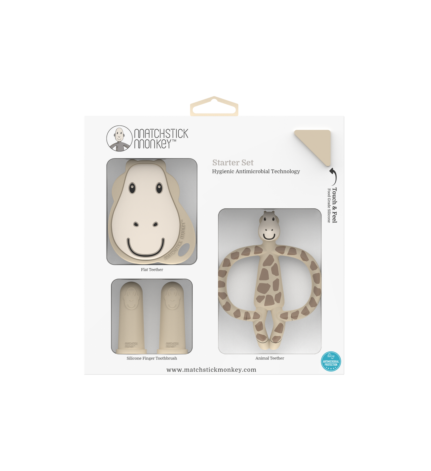 Matchstick Monkey Teething Starter Set (Available in Gigi Giraffe/Ludo Lion/