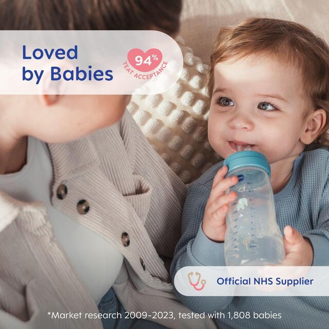 MAM Easy Active Bottles 330mls - Unisex (Pack of 2) - DESIGN MAY VARY TO IMAGE SHOWN