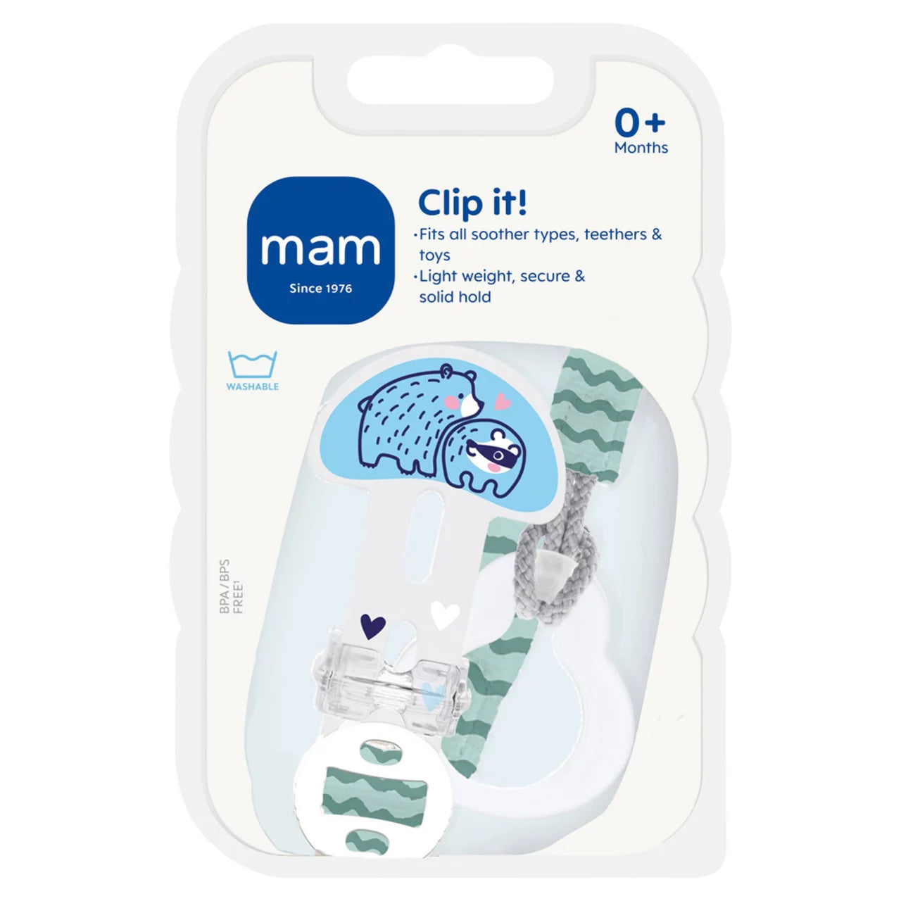 MAM Clip-It Soother Clip (Boy)