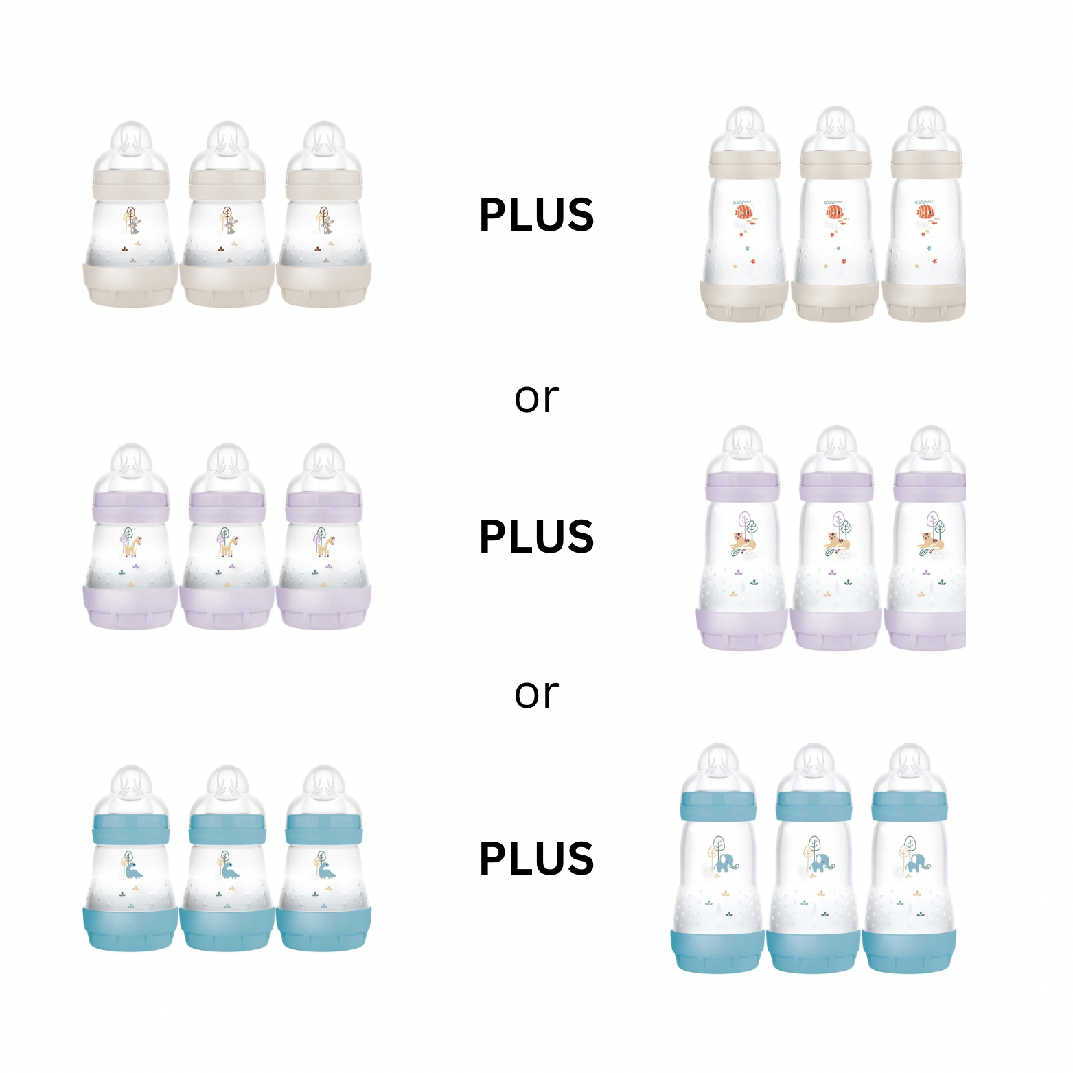 Bundle of 2 (MAM Easy Start Bottles - Pack of 3)