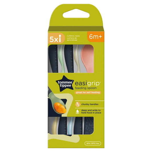 Tommee Tippee Easigrip Self Feeding Spoons (Pack of 5)