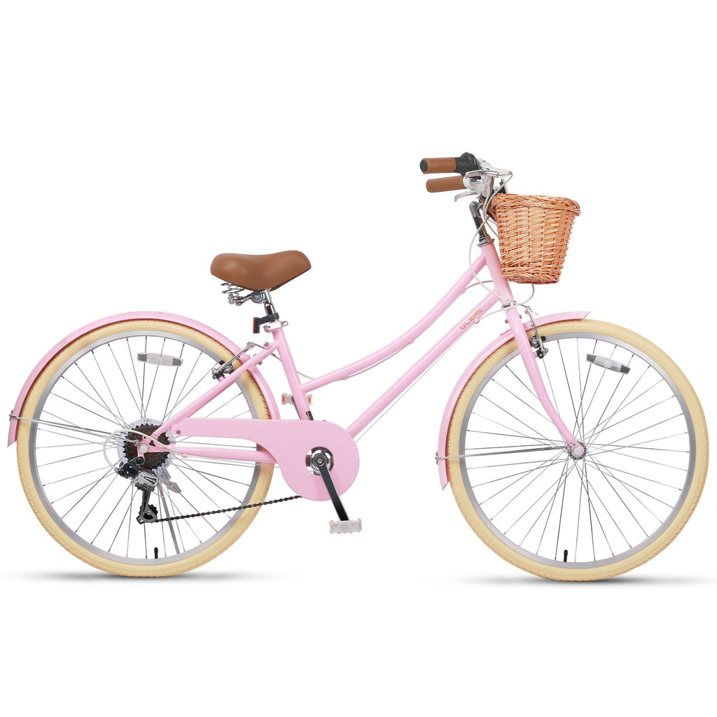 Glerc 26 Inch Beach Cruiser Hybrid Kids Bike - Missy