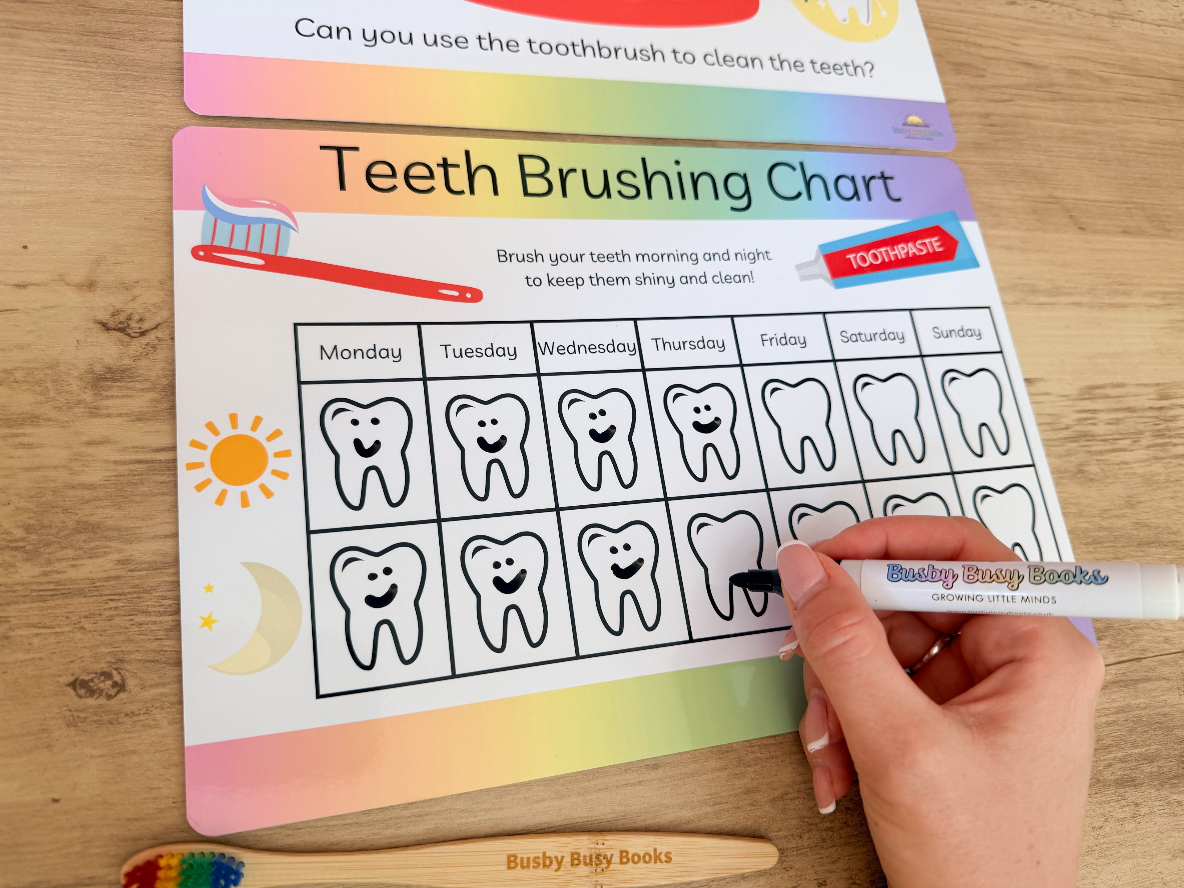 Teeth Brushing Reward Chart & Activity