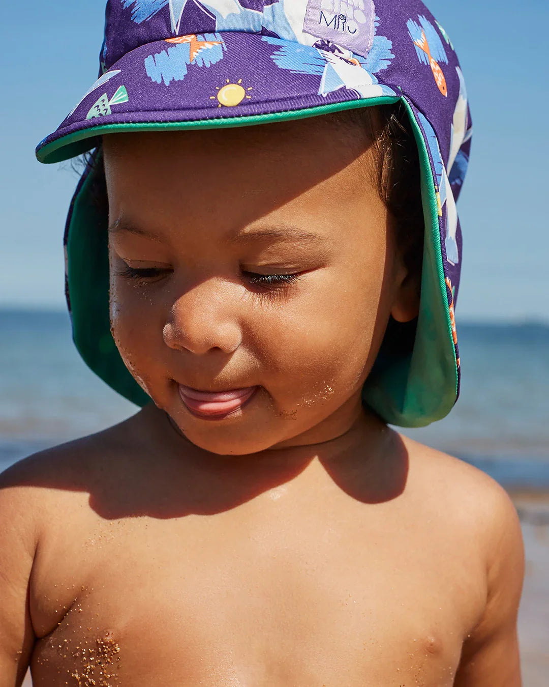 UPF 40+ Reversible Swim Hat for Babies and Toddlers
