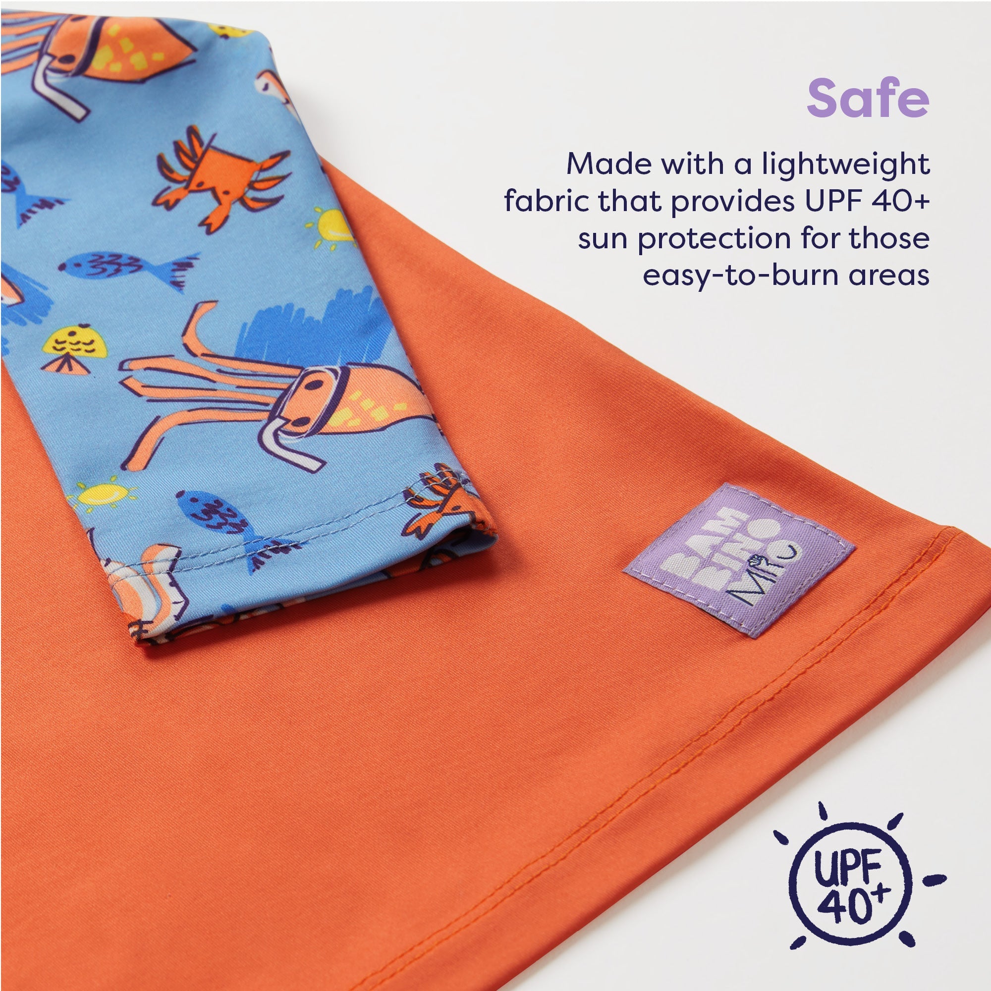 UPF 40+ Soft and Gentle Protective Swim Rash Vest in Nice