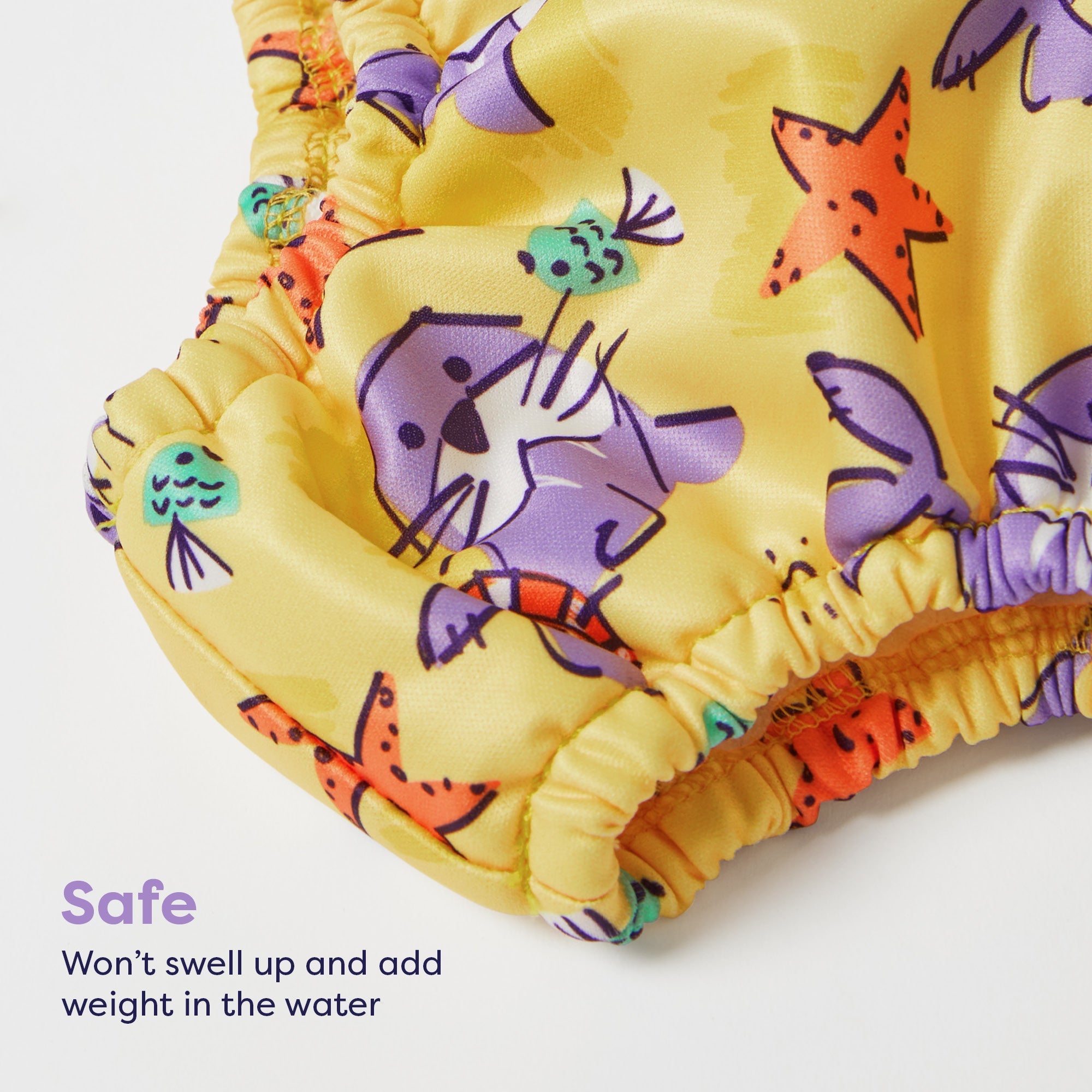 Reusable Swim Nappy in Pineapple Party