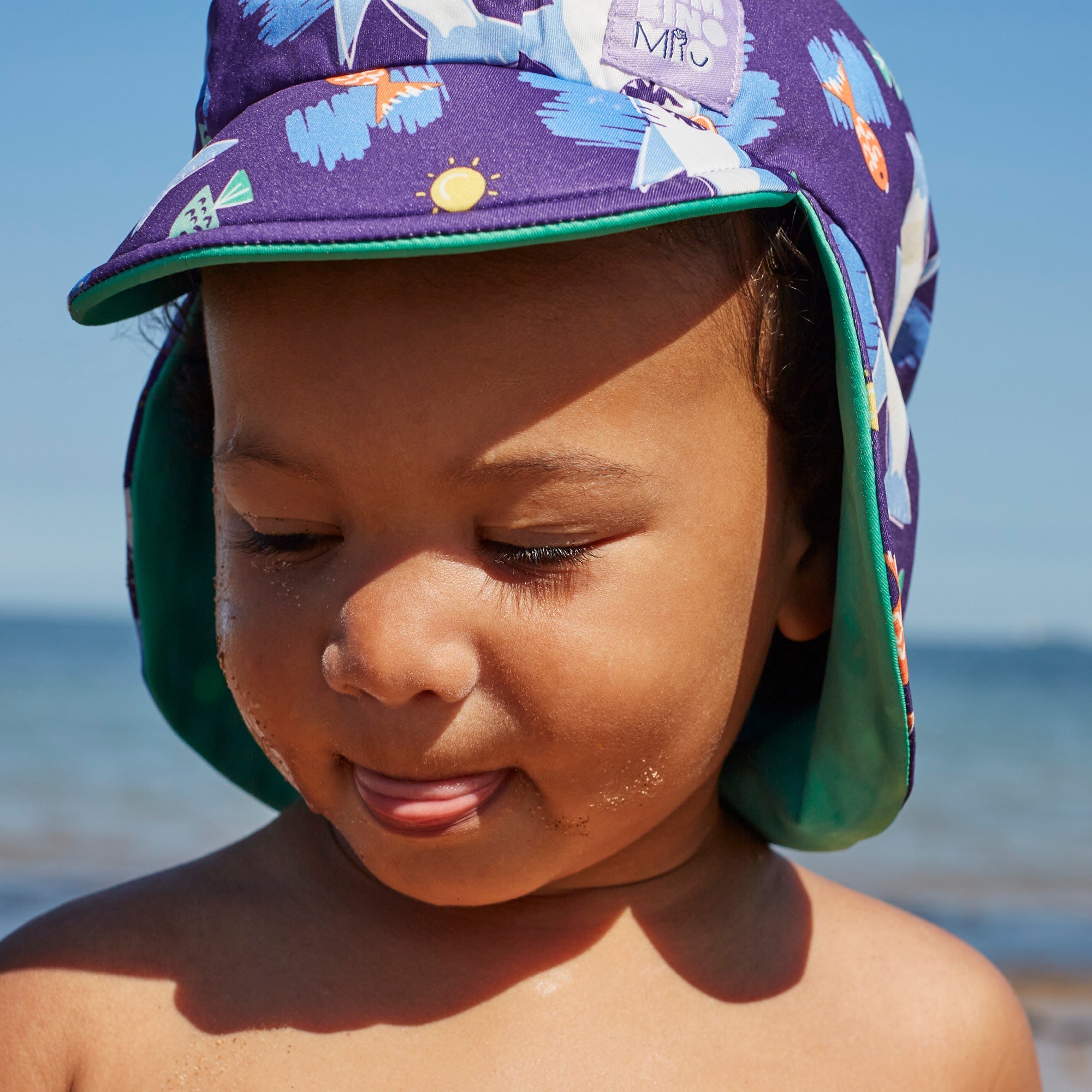 UPF 40+ Reversible Swim Hat for Babies in Nice