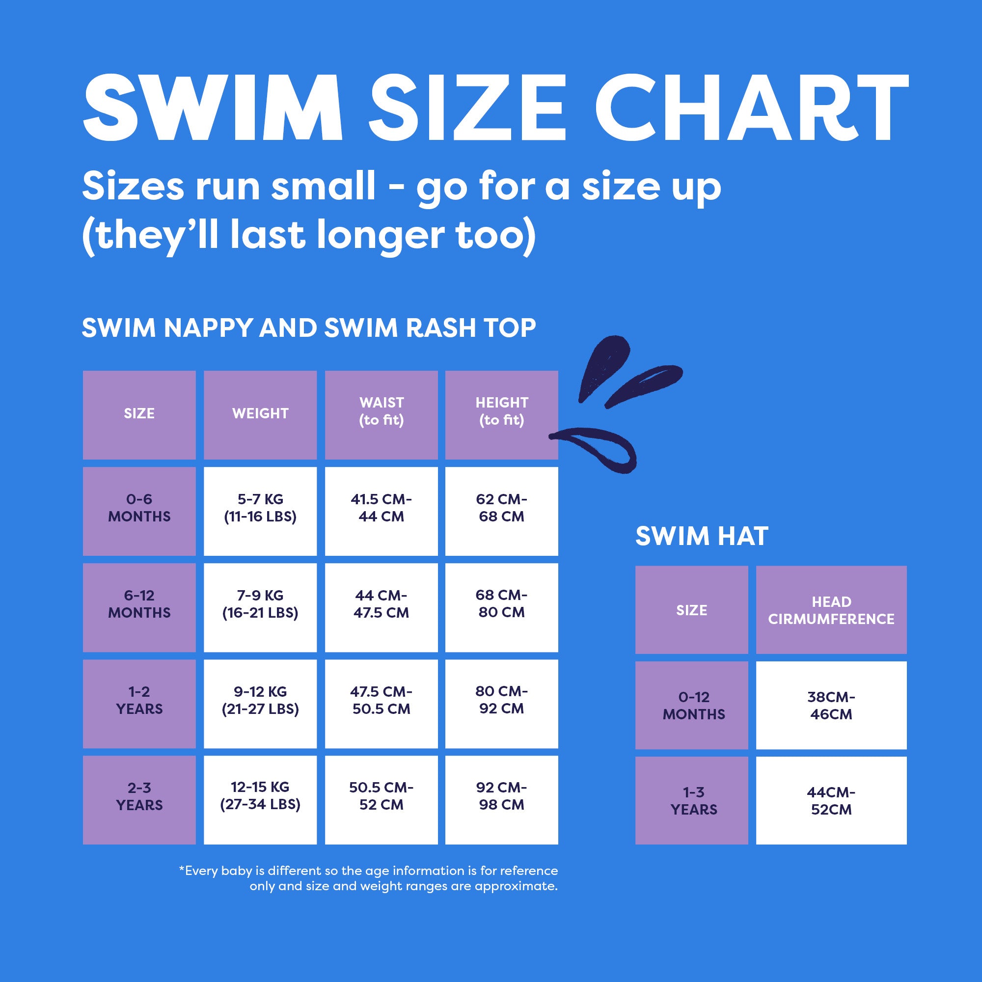 UPF 40+ Reversible Swim Hat for Babies in Nice