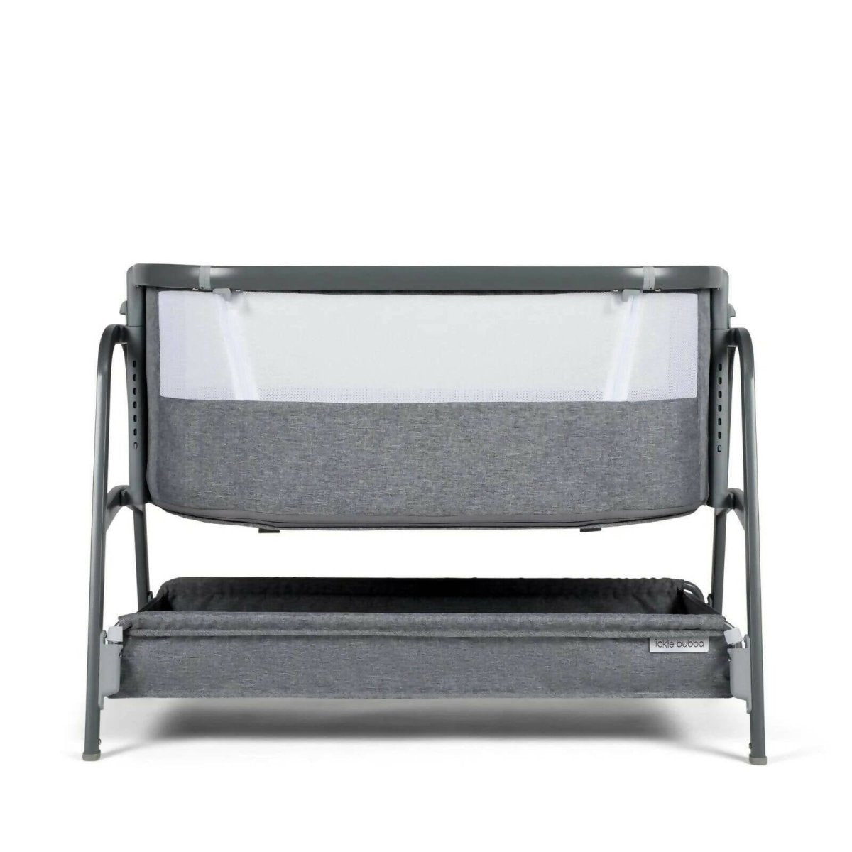 Ickle Bubba Bubba&Me Bedside Crib - Space Grey